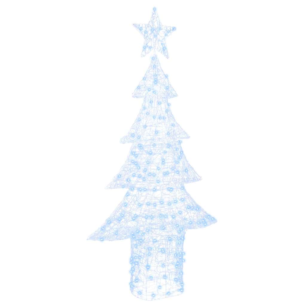 VidaXL Árbol de Navidad con 240 LED blanco frío 180 cm acrílico