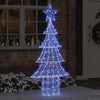 Vidaxl kerstboom met 240 led blauw 180 cm acryl