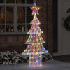 VidaXL Árbol de Navidad con 240 LED multicolor 180 cm acrílico