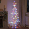 VidaXL Albero di Natale con 240 LED multicolori da 180 cm in acrilico