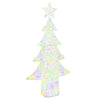VidaXL Albero di Natale con 240 LED multicolori da 180 cm in acrilico