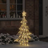 VidaXL Albero di Natale con 120 LED bianco caldo cappello da 120,5 cm