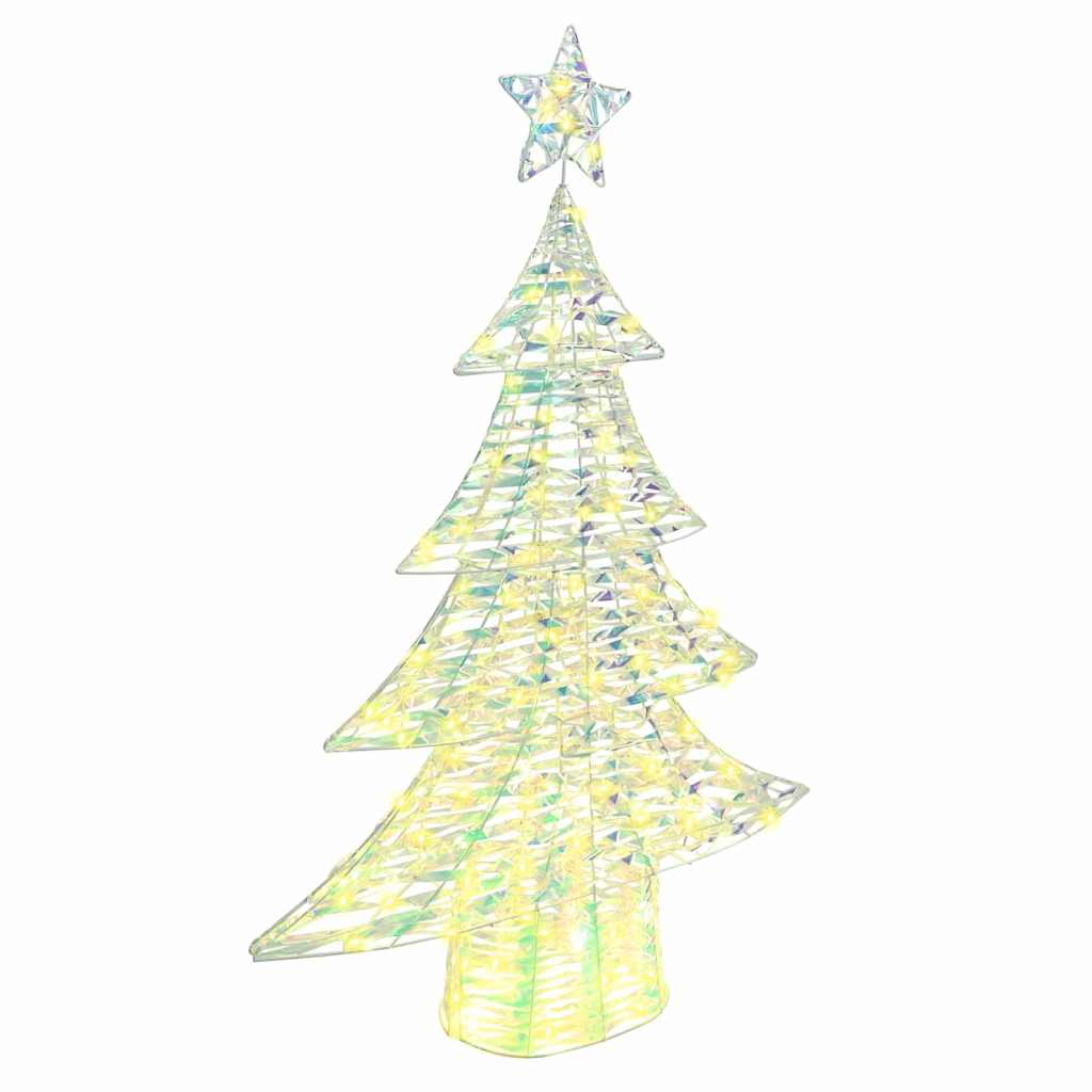 VidaXL Albero di Natale con 120 LED bianco caldo cappello da 120,5 cm