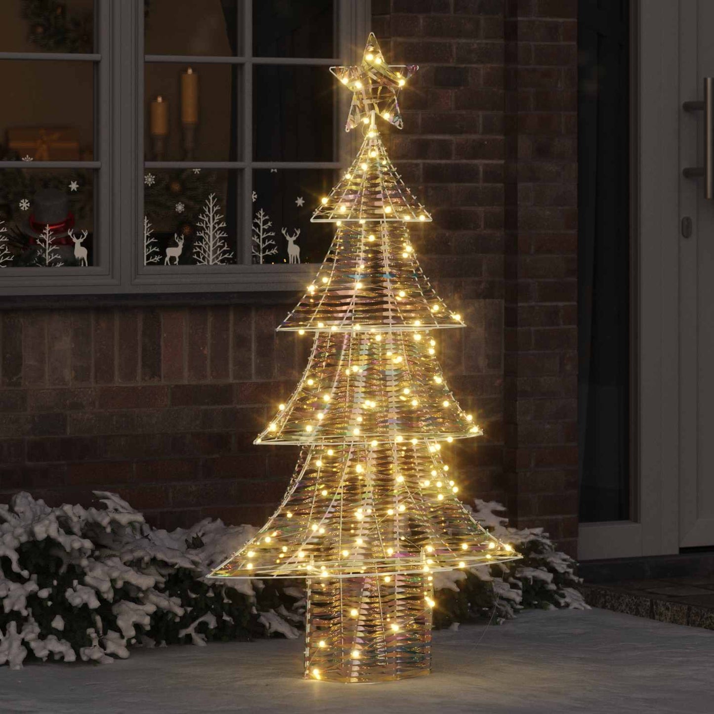 Vidaxl kerstboom met 160 led warmwit 150 cm pet