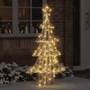 VidaXL Albero di Natale con 160 LED bianco caldo cappello da 150 cm