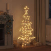 Vidaxl kerstboom met 160 led warmwit 150 cm pet