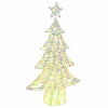 VidaXL Albero di Natale con 160 LED bianco caldo cappello da 150 cm