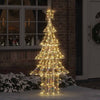 VidaXL Albero di Natale con 240 LED bianco caldo cappello da 181 cm
