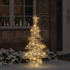 Vidaxl kerstboom met 120 led warmwit 120,5 cm pet