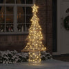 VidaXL Albero di Natale con 240 LED bianco caldo cappello da 181 cm