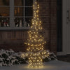 Vidaxl kerstboom met 160 led warmwit 150 cm rattan