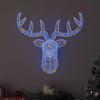 Vidaxl hertenkop met 140 led blauw 68 x 36,5 x 62,5 cm acryl