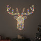 Vidaxl hertenkop met 140 led kleurrijk 68 x 36,5 x 62,5 cm acryl