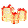 Decorazione Vidaxx per confezione regalo 3 pezzi in acrilico bianco caldo 20 x 20 x 21 cm