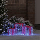 Vidaxl cadeau doos met 60 led 3 pcs blauw 20 x 20 x 20 cm acryl