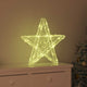 Vidaxl 3d ster met 50 led warmwit 55 x 53,5 x 10 cm acryl