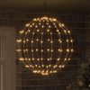 Sfera Vidaxxl con 192 LED bianco caldo 59,5 x 59,5 x 63 cm in metallo