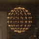 Vidaxl bal met 192 led warmwit 59,5 x 59,5 x 63 cm metaal