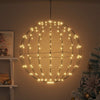 Sfera Vidaxxl con 192 LED bianco caldo 59,5 x 59,5 x 63 cm in metallo