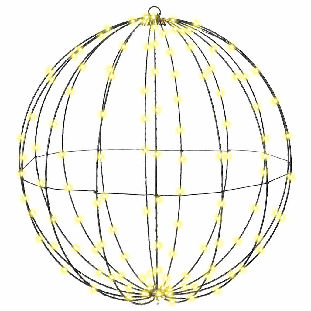 Sfera Vidaxxl con 192 LED bianco caldo 59,5 x 59,5 x 63 cm in metallo