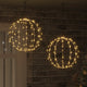 Vidaxl bal met 192 led 2 pcs warmwit 40 x 40 x 43,5 cm metaal