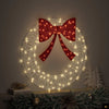 Vidaxl krans met 60 led warmwit 76 x 76 x 8,5 cm acryl