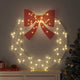 Vidaxl krans met 80 led warmwit 92 x 92 x 9,5 cm acryl