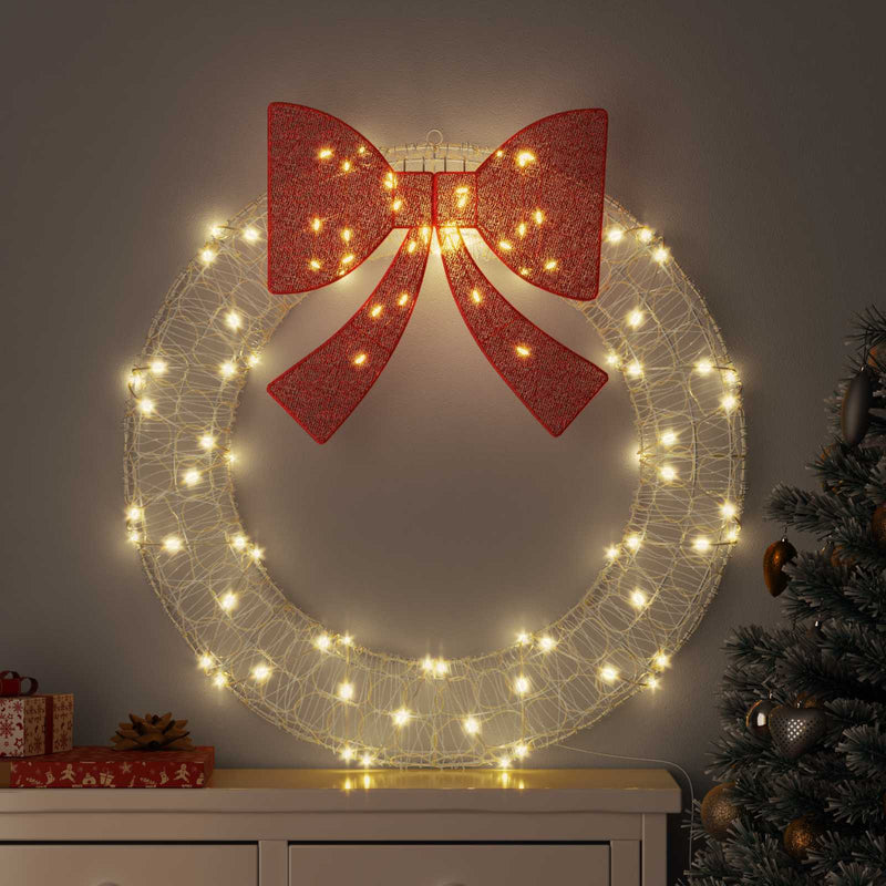 Ghirlanda Vidaxx con 80 LED bianco caldo 92 x 92 x 9,5 cm in acrilico