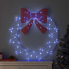 Vidaxl krans met 80 led blauw 92 x 92 x 9,5 cm acryl