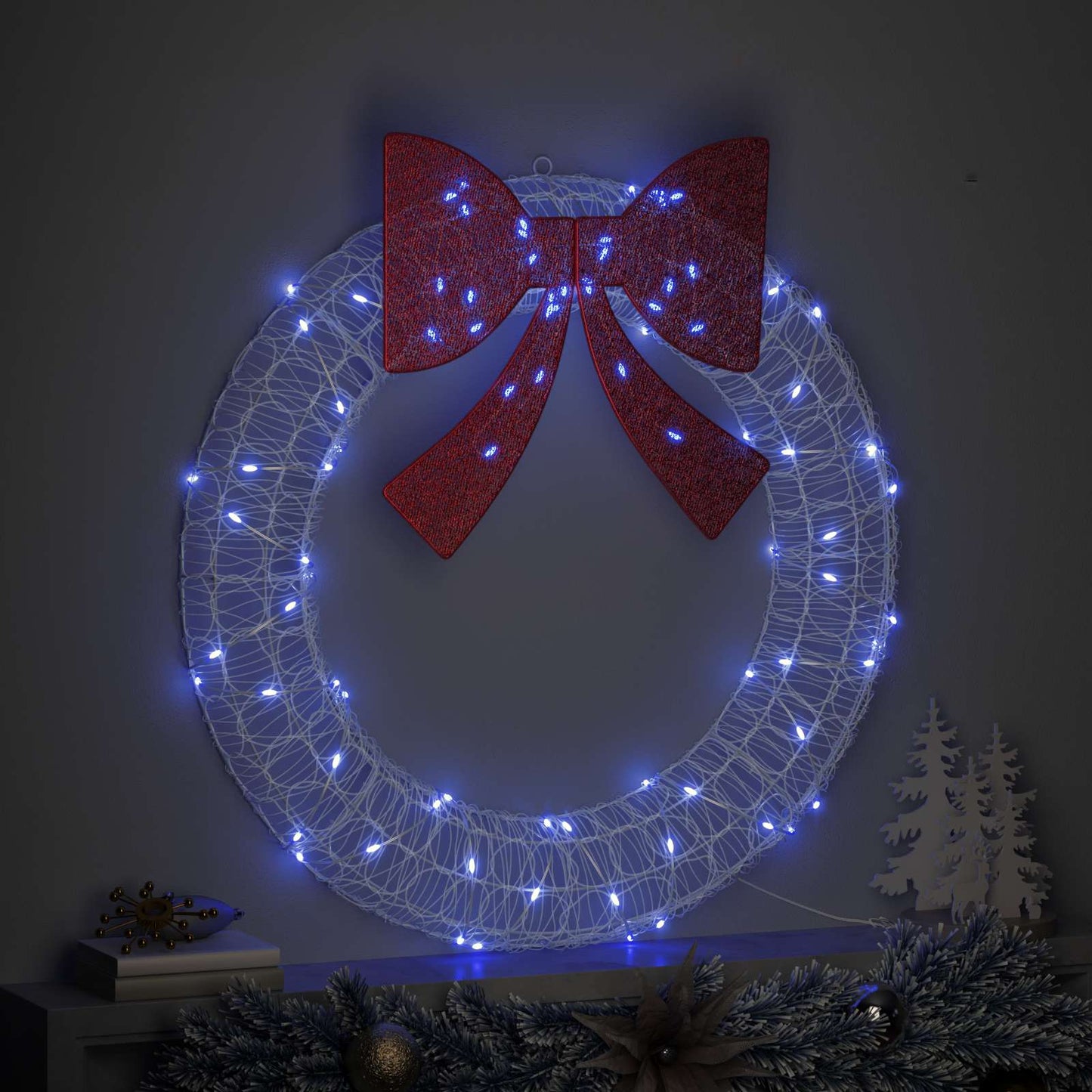 Ghirlanda Vidaxx con 80 LED blu 92 x 92 x 9,5 cm in acrilico