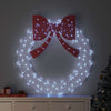 Vidaxl krans met 150 led koudwit 120 cm acryl