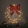 Vidaxl krans met 60 led warmwit 76 x 76 x 8 cm pet