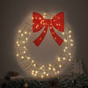 Vidaxl krans met 60 led warmwit 76 x 76 x 8 cm pet