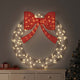 Vidaxl krans met 150 led warmwit 121 x 121 x 10 cm pet