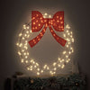 Vidaxl krans met 150 led warmwit 121 x 121 x 10 cm pet