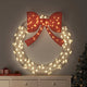 Vidaxl krans met 150 led warmwit 121 x 121 x 10 cm rattan