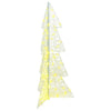 VidaXL Árbol de Navidad con 100 LED blanco cálido 120 cm acrílico