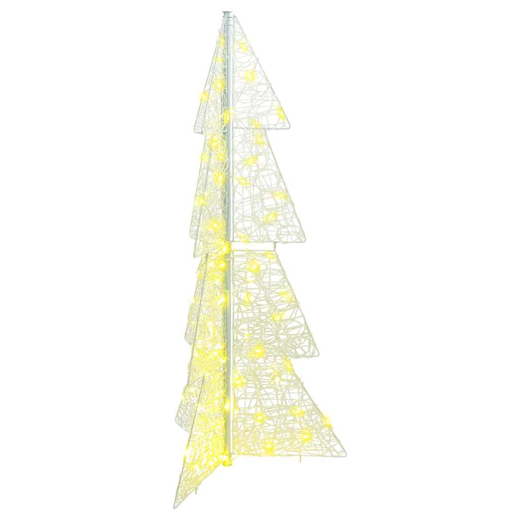 VidaXL Árbol de Navidad con 100 LED blanco cálido 120 cm acrílico