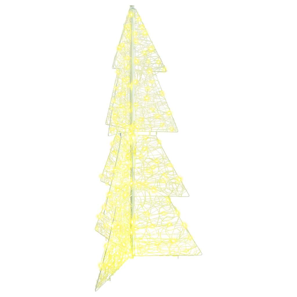 Vidaxx Árbol de Navidad con 160 LED blanco cálido 150 cm acrílico