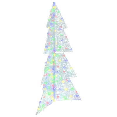 Vidaxl kerstboom met 160 led multikleur 150 cm acryl