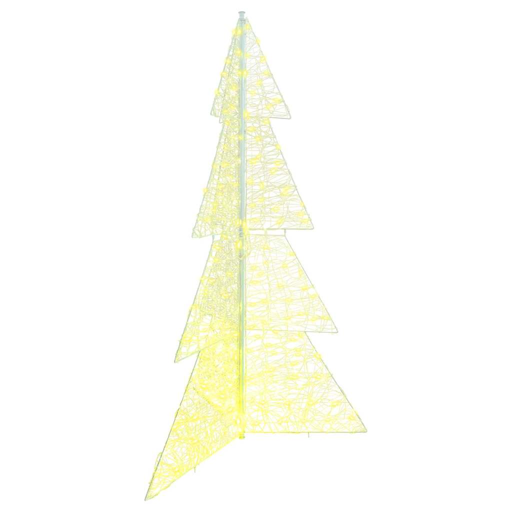 VidaXL Árbol de Navidad con 240 LED blanco cálido 180 cm acrílico