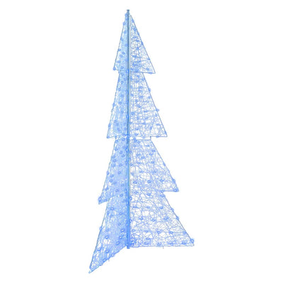 Vidaxl kerstboom met 240 led blauw 180 cm acryl
