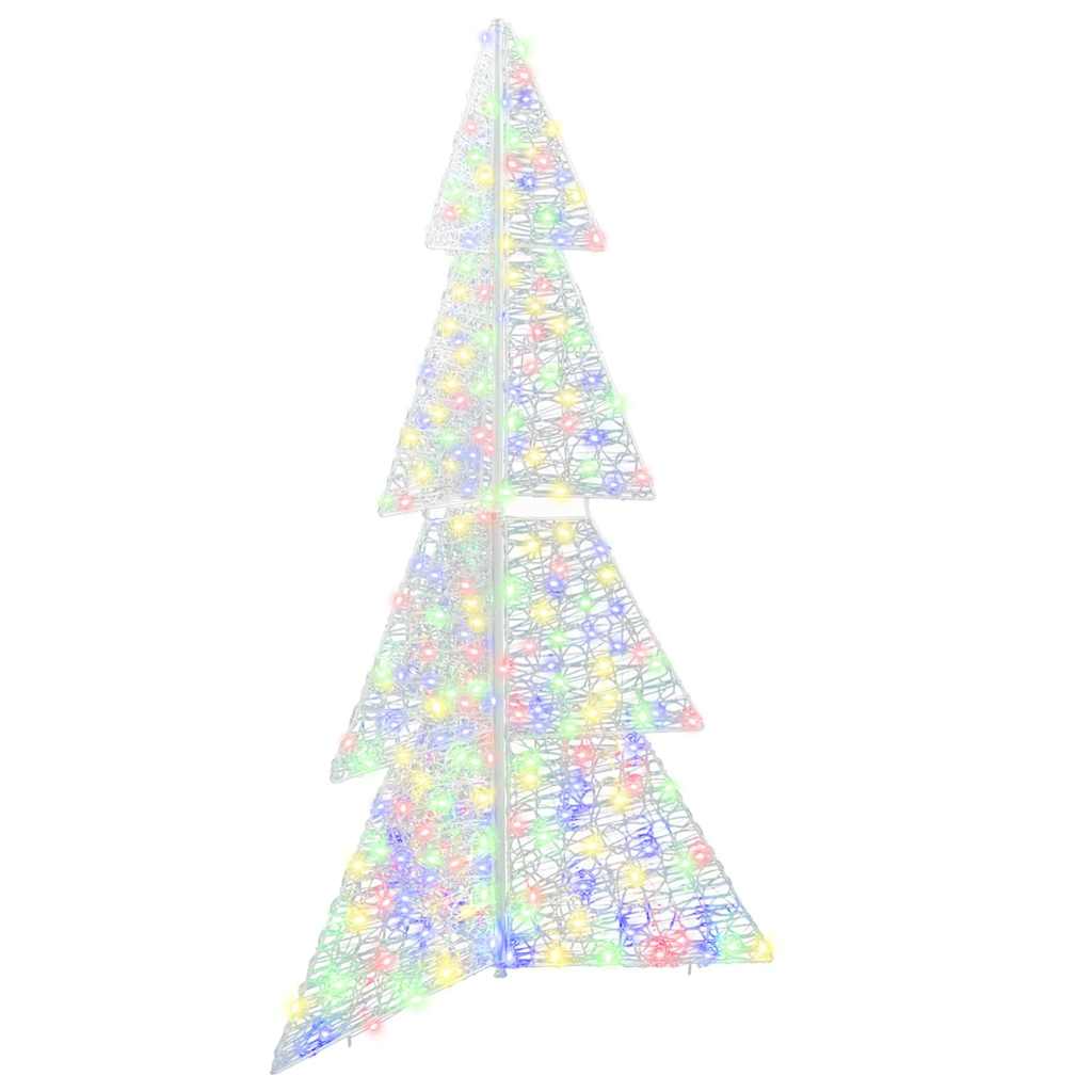 VidaXL Albero di Natale con 240 LED multicolori da 180 cm in acrilico