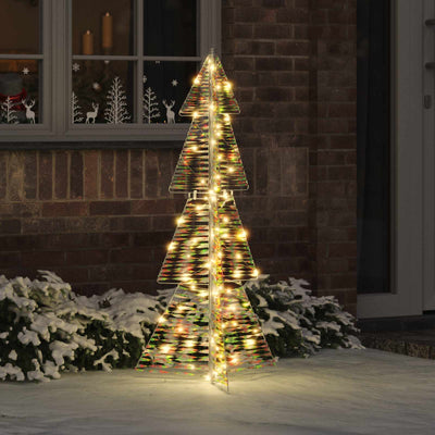 Vidaxl kerstboom met 100 led warmwit 120 cm pet