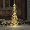 VidaXL Árbol de Navidad con 100 LED blanco cálido casquillo de 120 cm