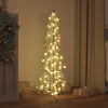 Vidaxl kerstboom met 100 led warmwit 120 cm pet