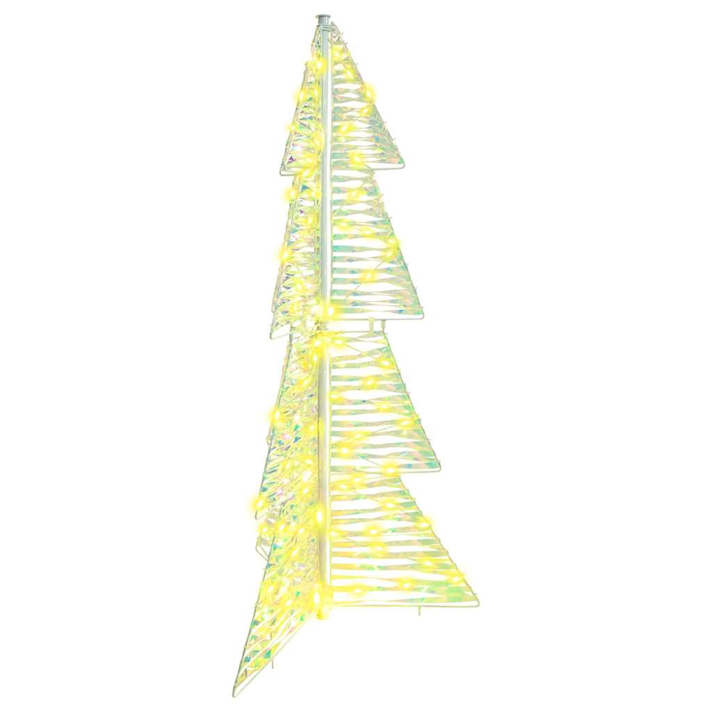 VidaXL Árbol de Navidad con 100 LED blanco cálido casquillo de 120 cm