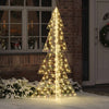 VidaXL Albero di Natale con 240 LED bianco caldo cappello da 180 cm