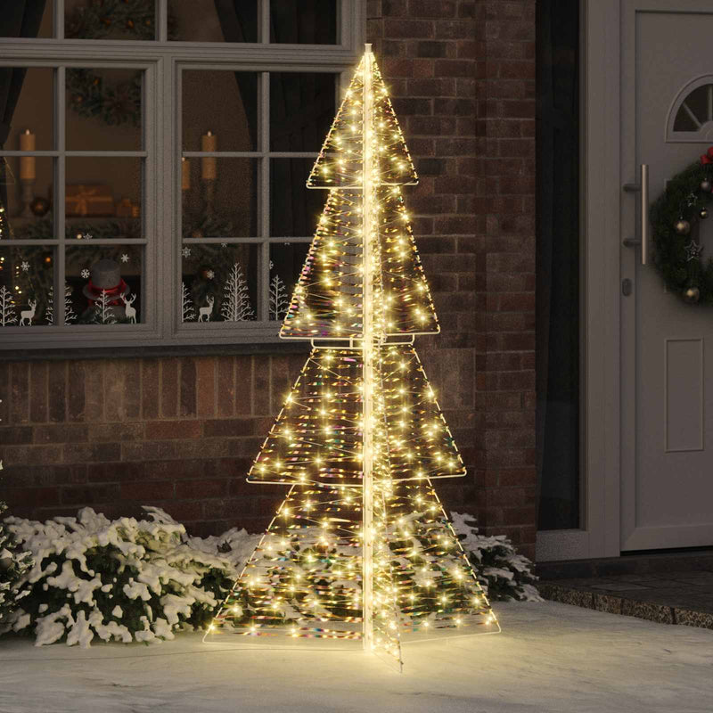 VidaXL Albero di Natale con 240 LED bianco caldo cappello da 180 cm