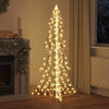 VidaXL Albero di Natale con 240 LED bianco caldo cappello da 180 cm
